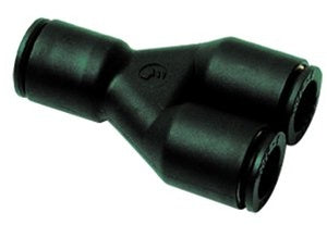 Black Nylon Wye Fitting 1/4" Airline
