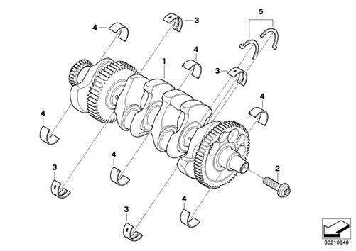 BMW S1000RR Main Bearings