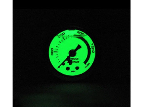 Luminescent Nitrous Pressure Gauge & 4 AN Manifold