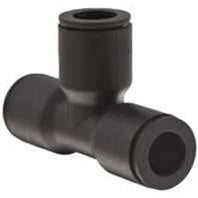 Black Nylon Tee Fitting - 1/4" Poly(Airline)